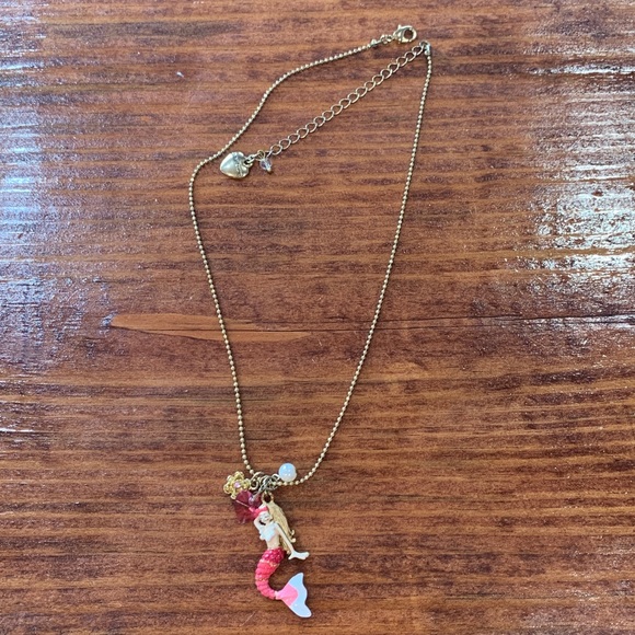 RARE Betsey Johnson Mermaid Necklace - Picture 12 of 15